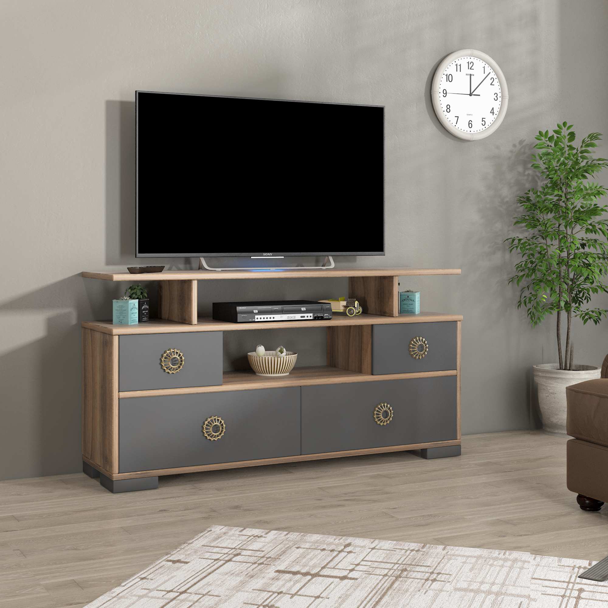 ABRE VM-440 ANTRASİT TV UNİTESİ TV LCD SEHPASI